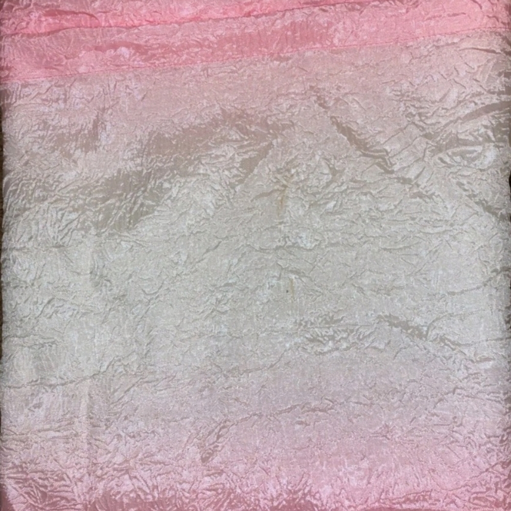 Previously Owned, Great Condition Set Of Pink And White Curtains, 2 Panels.